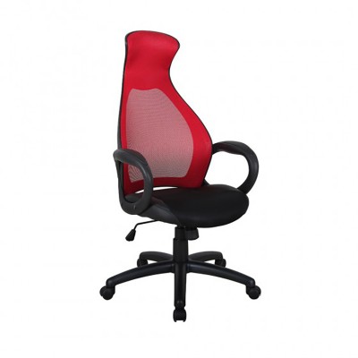 ADJ. OFFICE CHAIR W. GAS LIFT RED